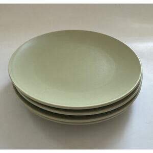 IKEA 18691 Dinera Stoneware Salad‎ Plates 8" ROMANIA Set 4 Matte Green MCM